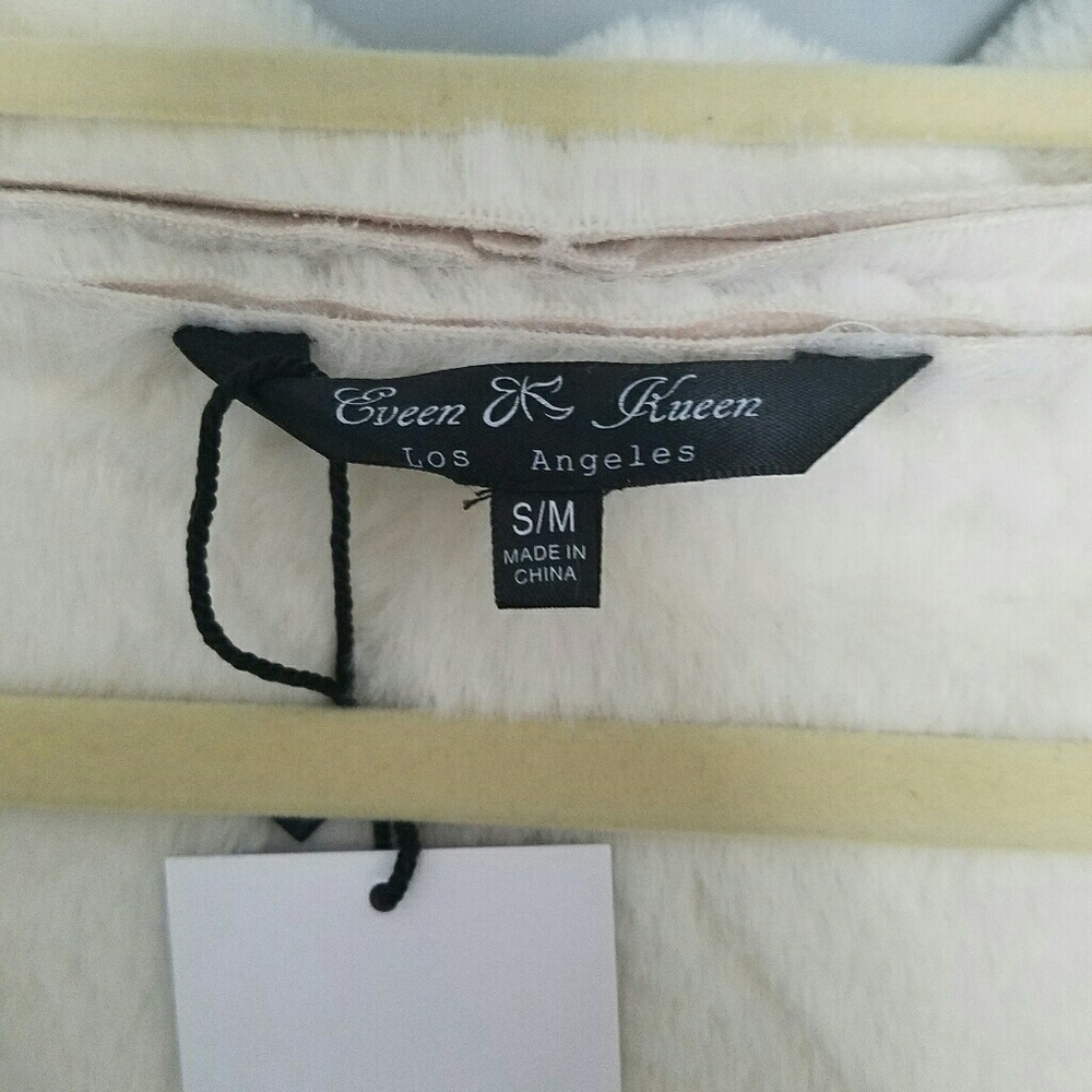 Faux Suede and Fur Wrap Jacket Oversized - Picture 5 of 8